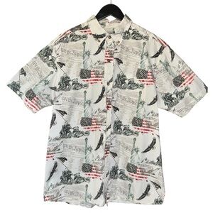 Men’s American Legacy Patriotic Shirt We The People Eagle USA Flag Size L